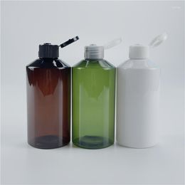 Storage Bottles 300ML X 20 Empty Plastic Oblique Shoulder Bottle With Flip Top Cap PET Lotion Travel Size Container For Shampoo Cosmetics