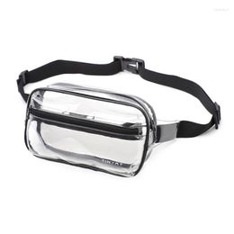 Waist Bags Clear Fanny Pack For Women Bag Transparent PVC Belt Phone Pouch Travel And Casual