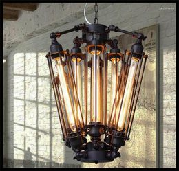 Chandeliers 8pcs E27 T30 Edison Bulbs Lights Art Deco Abajur Black Modern Large Creative Lustre Lamps