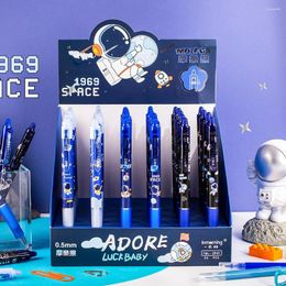 Pcs/lot Creative Astronaut Erasable Gel Pen Cute 0.5mm Blue Ink Neutral Pens Promotional Gift Office School Supplies