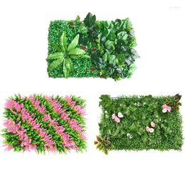 Decorative Flowers Balcony Privacy Screen Fence 15.74x23.62inch Plant Grass Wall Panel For Home Outdoor Garden Decor