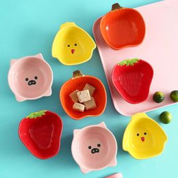 Bowls Lovely Household Dish Ceramics Sauce Snack Plate Kitchen Safe Practical Product Tableware Korean