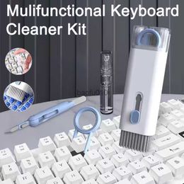 Computer Cleaner Brush Kit 7 in 1 Laptop Headset iPad Phone Cleaning Tools Earphone Cleaning Pen Brush Cleaner Keycap Puller Kit L230619