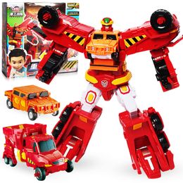 Transformation toys Robots 2 IN 1 Combination Hello Carbot Transformation Robot to Car Toys Action Figures Deformation Excavator Car Truck Vehicle Toy 230621