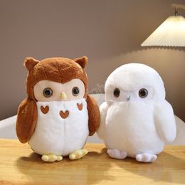 30/40cm Stuffed Couple Owl Doll Simulation Animal Toy Cute Bird Doll Brown Owl White Owl Cartoon Plush Toy Children Girls Gift