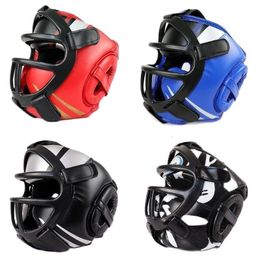 Protective Gear Kick Boxing Helmet Karate Muay Thai Guantes De Boxeo Free Fight Headgear MMA Head Guard Sanda Training Adults Kids Equipment 230621