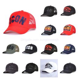 Ball Caps Snapbacks Basketball Hats All Team Logo Designer Adjustable Fitted Bucket Hat Embroidery Letter Red Black Blue Cotton Mesh Dhdyl