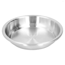 Plates Deep Pie Plate Steel Portable And Light Safe Health To Use Rounded Edges For Home Professional Kitchens