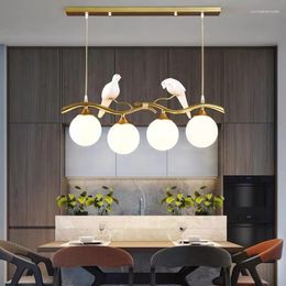 Chandeliers Modern Nordic Style LED Chandelier For Living Room Dining Kitchen Bedroom Ceiling Pendant Lamp Glass Ball E27 Hanging Light