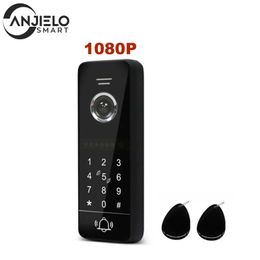 1080P Wired Full Touch Screen Video intercom System Outdoor Doorbell Unit Support Password Unlock Work with Wifi Monitor