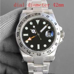 Original Box Mechanical Watches BP Maker 216570 42mm Sapphire Luminous Calendar Silver 316L Steel Asia 2813 Automatic Men Wristwatch