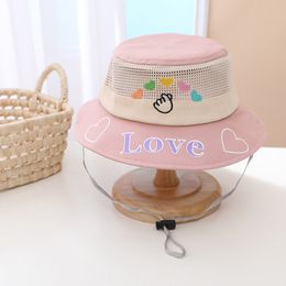 Ladies Bucket Hat Children Sunshade Cap Spring And Summer Fashionable New Pattern Mesh Basin Cap Comfortable And Cow Hat