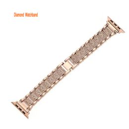 Shiny Stainless Steel Straps For Apple Watch Series 8 7 6 5 4 3 2 1 SE Metal Bracelet Bands With Adapter Connector Replacement Wristband iwatch 45mm 41mm 49mm Watchband