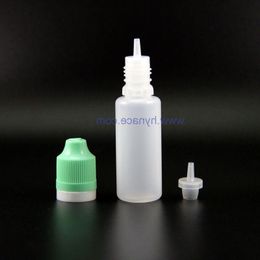 100 Pieces 18 ML High Quality LDPE Plastic Dropper Bottles With Double Proof & Anti-Thief and Child Safe Caps Nipples Ruhln