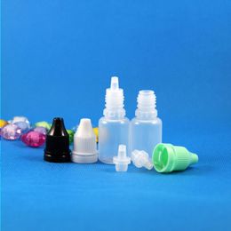 100 Pcs 10ml (1/3 oz) Plastic Dropper Bottles Tamper Proof Caps & Tips Safe LDPE E Vapour Cig Liquid 10 ml Kabik
