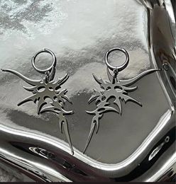 Stud Earrings 2023 Vintage Exquisite Irregular Thorns Pendant For Women And Men High-quality Cool Stainless Steel Halloween Jewellery
