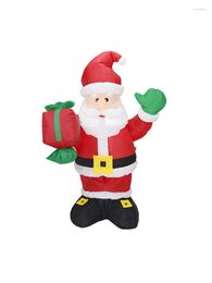 Strings 1.35M Candy Gift Santa Claus Christmas Inflatable Props Led Night Light Outdoor Garden Party Decorations Glow In The Dark