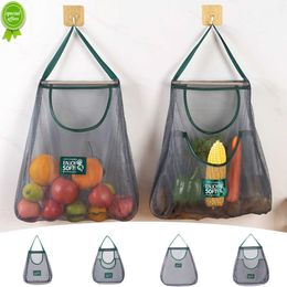 Multi-Purpose Kitchen Hanging Storage Bag Large Capacity Breathable Mesh Bag Vegetable Fruit Storage Net Bag Sundry Mesh Holder