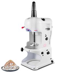 Ice Shave Machine Commercial Ice Shaver 350W Shaved Ice Machine Mini 110 / 220V White Snow Ice Maker Icicle Slicer