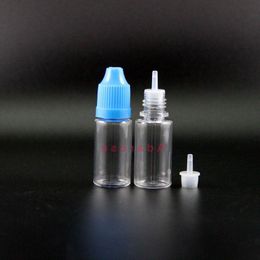 PET 10ML Dropper Bottle 100 Pcs/Lot Child Proof Safe Highly transparent Plastic Dropper Bottle Squeeze E juice Miuhm