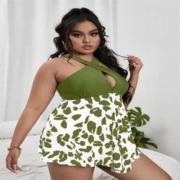 Women's Swimwear 2023 Bikini Skirt Split Bathing Dress Type Big Swimsuit Women Two 2 Piece Ladies Plus Size XL XXL XXXL 4XL