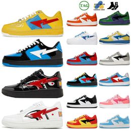 2023 Top OG STA SK8 Designer Casual Shoes Luxury Sports A Bathing stas sk8 Womens Mens Sneakers ABC Camo Combo Pink Pantent Leather Black Orange Green Outdoor Trainers