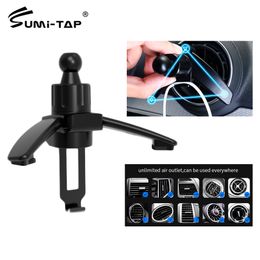 Sumitap Car Phone Holder Magnetic Support Air Vent Clip Universal 17mm Ball Head Mobile Stand Bracket Magnetic Car Mount Holders