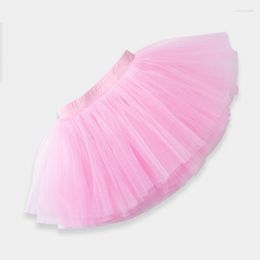 Stage Wear Girls' Ballet Dance Clothes Skirt Overskirt Children's Training In Summer Gauze Pink White Suit