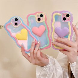 Contrast phone case suitable for 14pro max 11 13pro laser 12 3D love