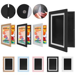 Frames Children Art Frametory Projects Kids Po Front Opening For Drawing Paintings Picture Storage Display Home Decor 230625