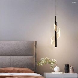 Pendant Lamps Nordic Geometry Hanging Light Modern Style Chandelier Black Lights Bedroom Bedside