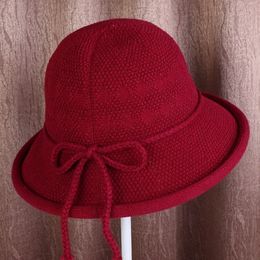 Women's Outdoor Wool Knitted Hat Crochet Warm Winter Cap