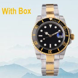 Mens watch designer watches gold watch ceramic ring 40mm automatic sliding movement stainless steel bracelet waterproof luminous dial watchs dhgat