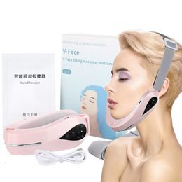 Home Beauty Instrument EMS Lifting Massager Double Chin Reducer Devices Slimmer Anti Cellulite Wrinkle Remover Tape LED Lifting Tools 230626