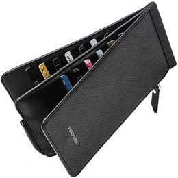 Clothing Wardrobe Storage Multifunctional Long Wallet Classic Baellerry Woman Multicard Position Male Purse Mens Credential Holder Fold Walle 230625