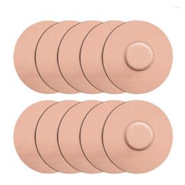 Makeup Brushes Sensor Covers 10PCS Waterproof Liber Adhesive Patches 14-Day Long-lasting Flexible Without Glue In The Center