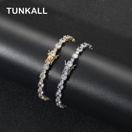 Bracelets 5mm and 3mm Tennis Bracelet Brass prong setting zircon Jewellery bling iced out BB110