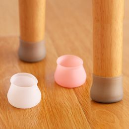 Chair Leg Caps Protectors Hardwood Floors Silicone Furniture Leg Cover Pad Protecting Floor Scratches Noise Smooth Moving Chair Feet Protectores De Pisos De Madera