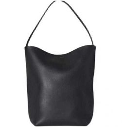 The Row TR / Leather Bag n Designer Tote Capacity Large s Park Tote Bag Minimalist Bucket Shoulder High Quality Womens Bag Niche High Sense