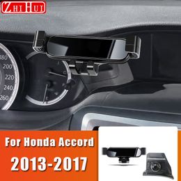 Car Styling Mobile Phone Holder For Honda Accord 2008-2017 8th 9th Air Vent Mount Gravity Bracket Stand Auto Accessories