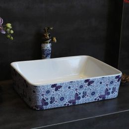Bathroom ceramic sinks china wash basin Ceramic Counter Top Wash Basin Sinks bathroom counter sink rectangulargood qty Gdres