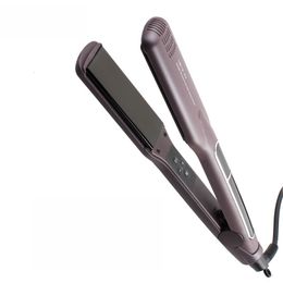 Hair Straighteners Korean Professional Ceramic Wide Plate Straightener Fast Heating Flat Iron Heat 3D Floating Styling Tools with LCD Di 230625