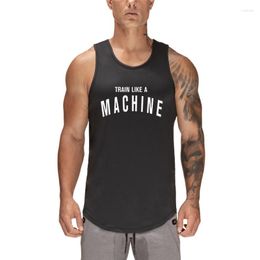 Men's Tank Tops Men's Summer Gym Quick Dry Shirt Street High Quality Sleeveless Vest Man Casual Fashion Print Workout Fitness Singlet