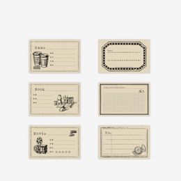 Notes 20pack wholesale Memo Note pad Sulfuric acid paper word book portable plan Decoration write Stationery 65*100MM 230625