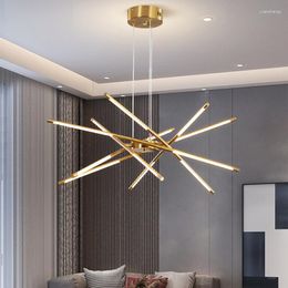 Chandeliers Modern LED Chandelier Remote Control For Living Dining Room Bedroom Kitchen Ceiling Pendant Lights Nordic Design Suspension Lamp