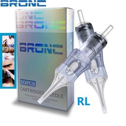 BRONC Cartridge Needle Professional Tattoo Needle High-quality Disposable Sterilised Sterile Ink Cartridge RL 20pcsLot Tools 230626