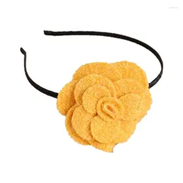 Hair Accessories Winter Style Woll Velvet Flower Hat Women Children Hairband Girls Headband