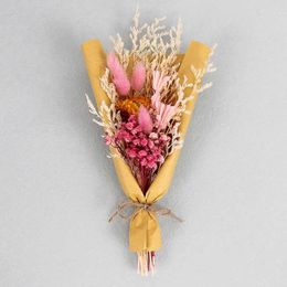 Dried Flowers Natural Mini Grass Preserved Bouquet Babysbreath Rabbit Home Wedding Party Decoration Gift