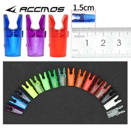 Bow Arrow 50pcs DIY Plastic Arrow Pin Nocks Size S For ID4.2mm ID6.2mm ID3.2mm DIY Arrow Archery Accessory High QualityHKD230626