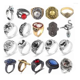 Cluster Rings Vintage Punk Dark Souls Ring Havel's Demon's Scar Chloranthy Cosplay Accessories Anillos For Man Drop Jewelry